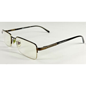 Versace MOD 1066 1363 Brown Metal Half Rim Rect 50-18-135 Eyeglasses FRAMES ONLY